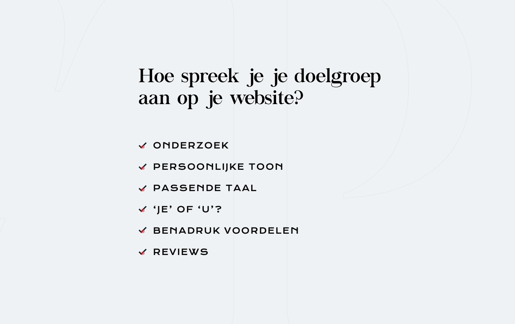 Hoe spreek je je doelgroep aan?